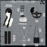 Wednesday Adams Costume Accessory kit NEW