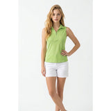 IZOD Golf Women's Sleeve 1/2 Zip Polo Shirt Size Small Green Polyester
