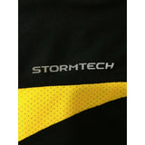 Stormtech Performance Black Yellow Polyester Athletic Short Sleeve Shirt Size L
