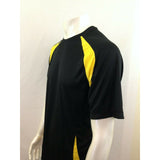 Stormtech Performance Black Yellow Polyester Athletic Short Sleeve Shirt Size L