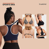 Truekind 97097 Racerback Sports Bra High Support Black