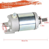 labwork Starter Motor for Polaris Predator 500 Outlaw 500 2003 2004-2007