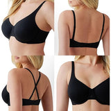 Wacoal 855473 Ever Flexing Unlined Underwire Full Coverage Bra Black