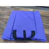 Folding Stadium Seat Cushion with Backrest, Violet, NEW