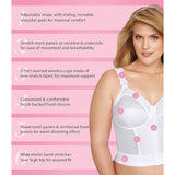 Exquisite Form Front Close Wirefree Longline Posture Bra 5107530 WHITE