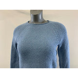 Gap Girls Size Large Blue Long Sleeve Crew Neck Rib Knit Pullover Sweater