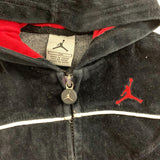 Air Jordan Velour Full Zip Hoodie Infant Boys Size 12 Months Black Long Sleeve Hooded Jacket