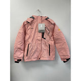 GEMYSE Girl's Waterproof Ski Snow Jacket Fleece Windproof  NEW Coral Pink L(10/12)