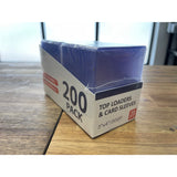 Sports / Trading Card 35PT Top Loader Set - 100 soft sleeves + 100 Top Loaders  NEW