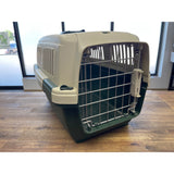 Pet Carrier Plastic with Metal door and top  23X14X14"