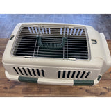 Pet Carrier Plastic with Metal door and top  23X14X14"