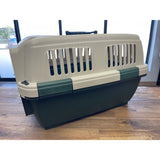 Pet Carrier Plastic with Metal door and top  23X14X14"