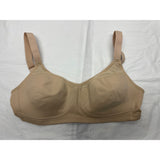 Playtex Style 4697 Womens 18 Hour Smoothing Minimizer Wirefree Bra Nude