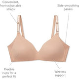 Warner's 01056074-681 No Side Effects Comfort Wireless T-Shirt Bra Rosewater