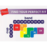 Hanes HFA001 Women's Cotton Spaghetti Strap Bralette, 3-pack Black
