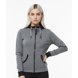 BENCH Women's Full Zip Long Sleeve Gray Spell Out Jacket Size XS