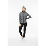 BENCH Women's Full Zip Long Sleeve Gray Spell Out Jacket Size XS