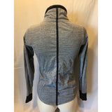 BENCH Women's Full Zip Long Sleeve Gray Spell Out Jacket Size XS