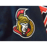 Ottawa Senators NHL Black L/S Stitched Spell Out Full Zip Men's Jacket Size P/S