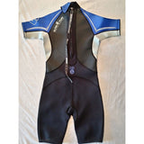 Seadoo BRP 4-way Flex Ultra Stretch Wetsuit Medium Black Blue Junior Size 12