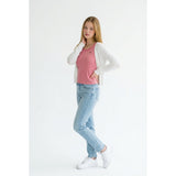 Ralph Lauren T shirt Girls Youth Short Sleeve Pink Ruffle Crew Neck