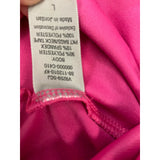 Champion Full Zip Athletic Mock Neck Jacket Large Pink Polyester Blend