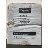 Depend Real Fit Incontinence Underwear for Men, Maximum Absorbency, S/M, (28 Ct)