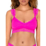 Smart & Sexy Womens Lace & Mesh Bralette SA1394 Pink