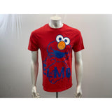 Sesame Street Men's Red Elmo Graphical T-Shirt Size Small Cotton