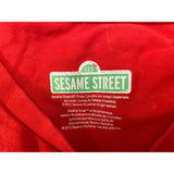Sesame Street Men's Red Elmo Graphical T-Shirt Size Small Cotton