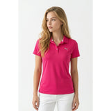 Puma Golf Women's Golf Shirt Large Pink Poly/Spandex Pre-owned