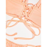 Smart & Sexy SA1469 Womens Swim Underwire Bikini Set Peach Gelato