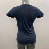 Campus Crew Women's Dark Blue University Outfitters Muskoka Short Sleeve T-Shirt Size Medium Cotton Blend