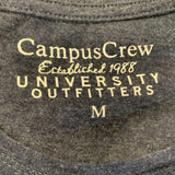 Campus Crew Women's Dark Blue University Outfitters Muskoka Short Sleeve T-Shirt Size Medium Cotton Blend