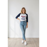 Diamonds Are A Girl's Best Friend Women's White Long Sleeve Baseball Shirt Size XL Cotton