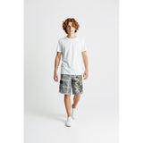 Brody Men's Board Shorts Size 30 Gray White Plaid Graphic Polyester Swim Shorts