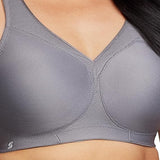 Glamorise #1006 Full Figure MagicLift Seamless Wirefree Sports Bra Gray NWT