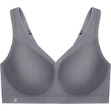 Glamorise #1006 Full Figure MagicLift Seamless Wirefree Sports Bra Gray NWT