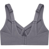 Glamorise #1006 Full Figure MagicLift Seamless Wirefree Sports Bra Gray NWT