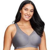 Glamorise #1006 Full Figure MagicLift Seamless Wirefree Sports Bra Gray NWT
