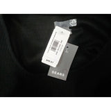 Sears Dress Women's Size 10 Black Sleeveless Pleated Poly/Cotton Textured A Line