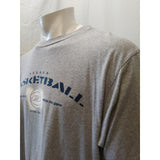 Reebok Basketball True Ball Men's X-Large Gray Short sleeve Crew Neck T Shirt
