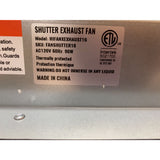 16" Shutter Exhaust Fan New Open Box