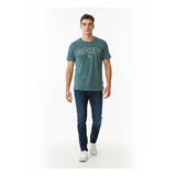 Hurley Men 's Seafoam Green Short  Sleeve T-Shirt Size Medium Polyester Blend