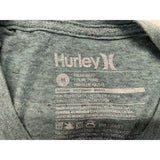 Hurley Men 's Seafoam Green Short  Sleeve T-Shirt Size Medium Polyester Blend