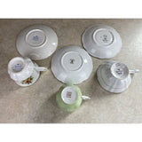 Lot Of Three Tea Cup And Saucer Sets 2 Queen Anne And One Rosina China