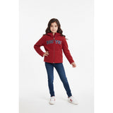 Roots Canada Hoodie Girls Long Sleeve Red Full Zip Hooded Fleece Jacket