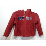 Roots Canada Hoodie Girls Long Sleeve Red Full Zip Hooded Fleece Jacket