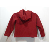 Roots Canada Hoodie Girls Long Sleeve Red Full Zip Hooded Fleece Jacket
