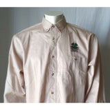 Chatham-Kent 4H Beige Cotton Long Sleeve Men's Large Button Down Shirt